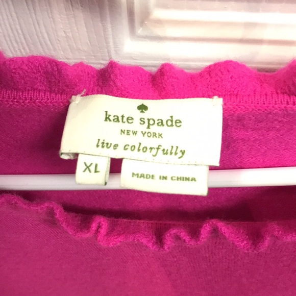 kate spade Sweaters - Kate Spade Hot Pink Sweater